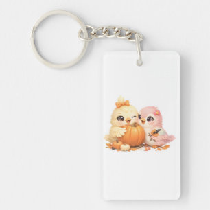 Halloween Griezels Sleutelkoord met Vogelvrienden Sleutelhanger