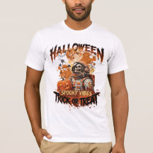 Halloween Griezels T-shirt | Astronaut Skelet