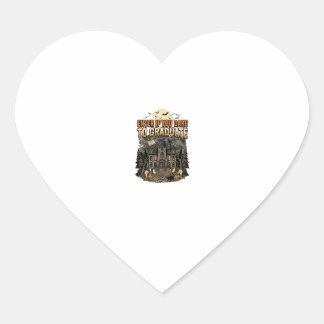 Halloween Griezelschool Nacht Hart Sticker