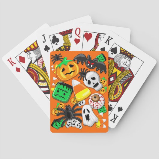 Halloween Griezelsnoep Feest Pokerkaarten (Achterkant)