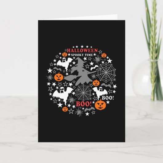 Halloween Griezeltijd Kaart (Voorkant)