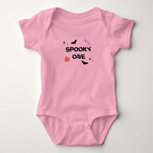 Halloween Griezige Eerste Verjaardag Baby Body Romper (Voorkant)
