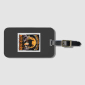 Halloween Griezige Kapper Nacht Bagagelabel (Voorkant (horizontaal))