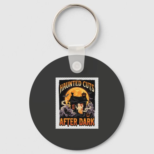 Halloween Griezige Kapper Nacht Sleutelhanger (Voorkant)