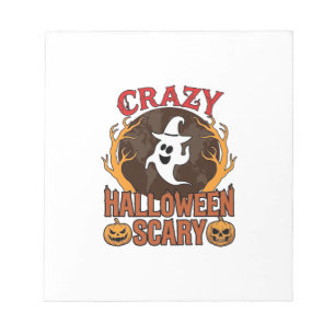 Halloween Griezige Pompoen Retro Gegraveerde Textu Notitieblok