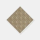 Halloween grijs stijlvol servet (Hoek)