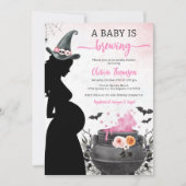 Halloween Grill Baby shower Baby is aan het brouwe Kaart (Voorkant)