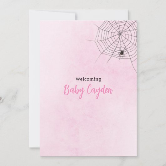 Halloween Grill Baby shower Baby is aan het brouwe Kaart (Achterkant)