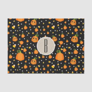 Halloween Grillen pompoenen Rustieke Kraft Tissuepapier