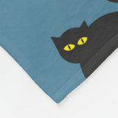 Halloween grillige Schattigee Patroon Bluegray Fleece Deken (Hoek)