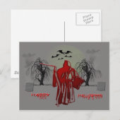 Halloween Grim Reaper Briefkaart (Voorkant / Achterkant)