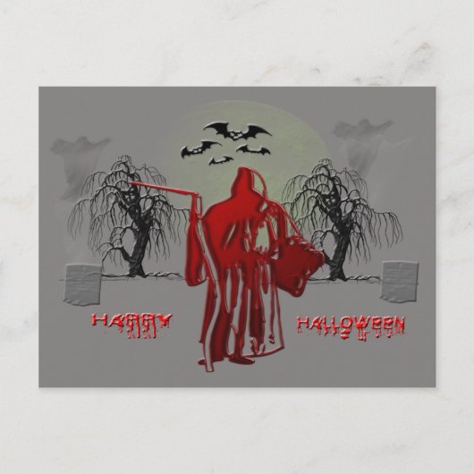 Halloween Grim Reaper Briefkaart (Voorkant)