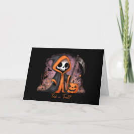 Halloween Grim Reaper Feestdagen Kaart