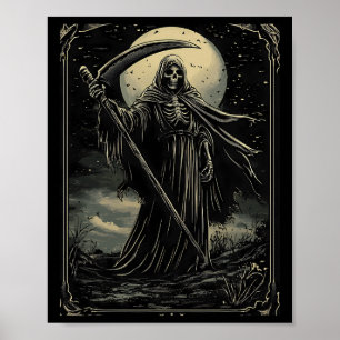 Halloween Grim Reaper Gothic Gothic Poster
