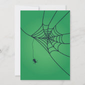 Halloween Grim Reaper Green Party Graveyard Kaart (Achterkant)