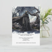 Halloween Grim Reaper Kaart (Staand voorkant)