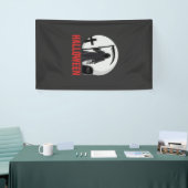 Halloween Grim Reaper Kerkhof Design Spandoek (Beurs)