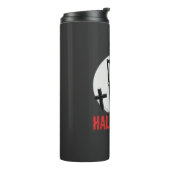Halloween Grim Reaper Kerkhof Design Thermosbeker (Gedraaid links)