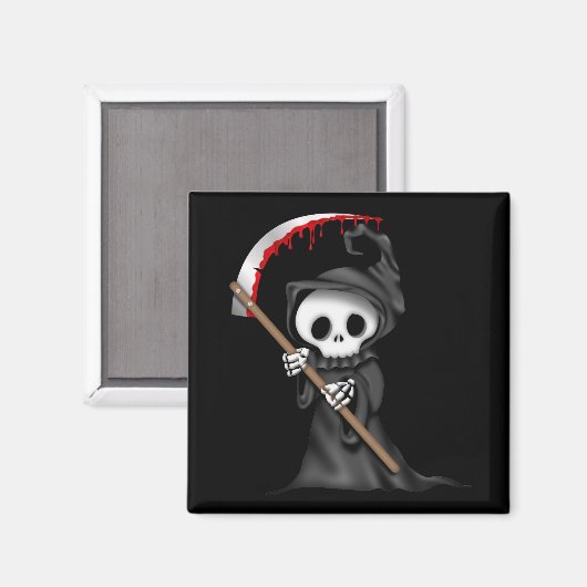 HALLOWEEN Grim Reaper Locker Magnets, koelkast Magneet (Voorkant / Achterkant)
