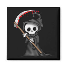 HALLOWEEN Grim Reaper Locker Magnets, koelkast