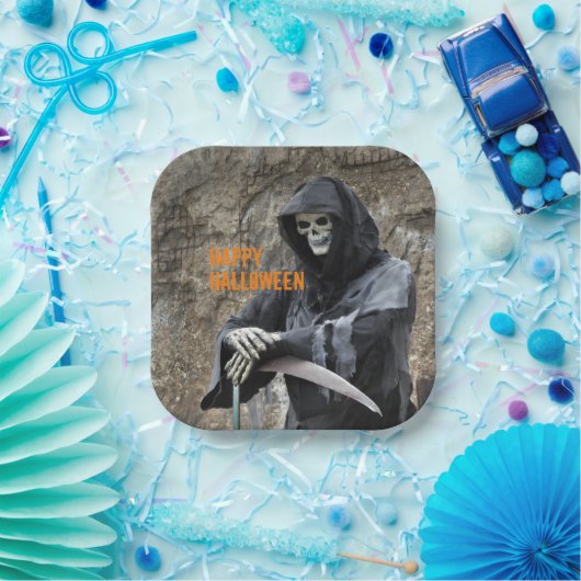 Halloween Grim Reaper  Papieren Bordje (Feest)