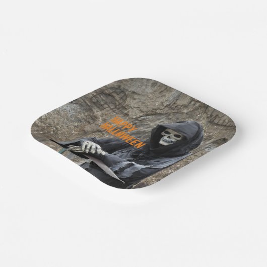 Halloween Grim Reaper  Papieren Bordje (Gebogen)