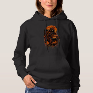 Halloween Grim Reaper Pompoen Gotische Griezeldesi Hoodie