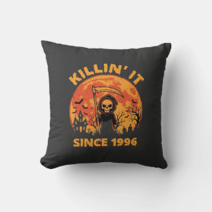 Halloween Grim Reaper Sinds 1996 Verjaardag Ontwer Kussen