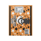 Halloween Grimm Chip Bag Wrappers Party Favorieten Notitieblok (Linkerzijde)