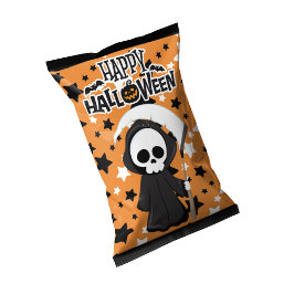 Halloween Grimm Zakjes Chips Omslagen Feest Artike Notitieblok