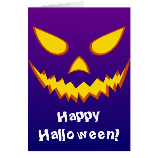 Halloween Grinning Face Jack op Lantern Pumpkin (Voorkant)