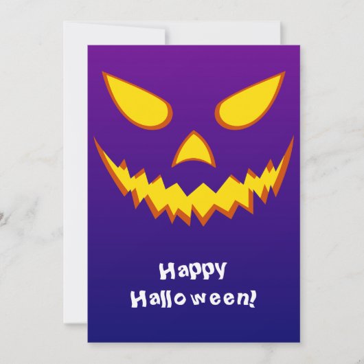 Halloween Grinning Face Jack op Lantern Pumpkin (Voorkant)