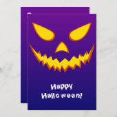 Halloween Grinning Face Jack op Lantern Pumpkin (Voorkant / Achterkant)