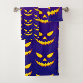 Halloween Grinning Face Jack op Lantern Pumpkin Bad Handdoek