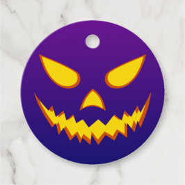 Halloween Grinning Face Jack op Lantern Pumpkin Bedankjes Labels