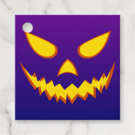 Halloween Grinning Face Jack op Lantern Pumpkin Bedankjes Labels