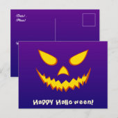 Halloween Grinning Face Jack op Lantern Pumpkin Briefkaart (Voorkant / Achterkant)