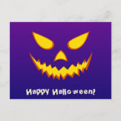 Halloween Grinning Face Jack op Lantern Pumpkin Briefkaart (Voorkant)