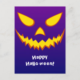 Halloween Grinning Face Jack op Lantern Pumpkin Briefkaart