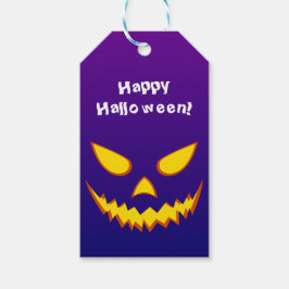 Halloween Grinning Face Jack op Lantern Pumpkin Cadeaulabel