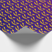 Halloween Grinning Face Jack op Lantern Pumpkin Cadeaupapier (Hoek)