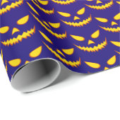 Halloween Grinning Face Jack op Lantern Pumpkin Cadeaupapier (Rol Hoek)
