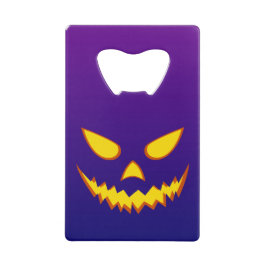 Halloween Grinning Face Jack op Lantern Pumpkin Creditkaart Flessenopener