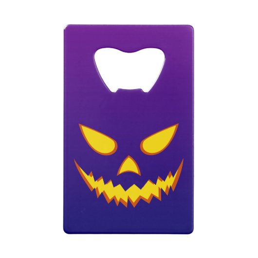 Halloween Grinning Face Jack op Lantern Pumpkin Creditkaart Flessenopener (Voorkant)