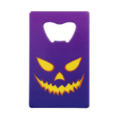 Halloween Grinning Face Jack op Lantern Pumpkin Creditkaart Flessenopener (Achterkant)