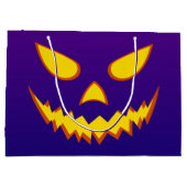 Halloween Grinning Face Jack op Lantern Pumpkin Groot Cadeauzakje (Achterkant)