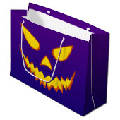 Halloween Grinning Face Jack op Lantern Pumpkin Groot Cadeauzakje (Voorkant Gekanteld)