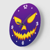 Halloween Grinning Face Jack op Lantern Pumpkin Grote Klok (Hoek)