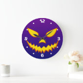 Halloween Grinning Face Jack op Lantern Pumpkin Grote Klok (Huis)