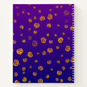 Halloween Grinning Face Jack op Lantern Pumpkin Notitieboek (Achterkant)